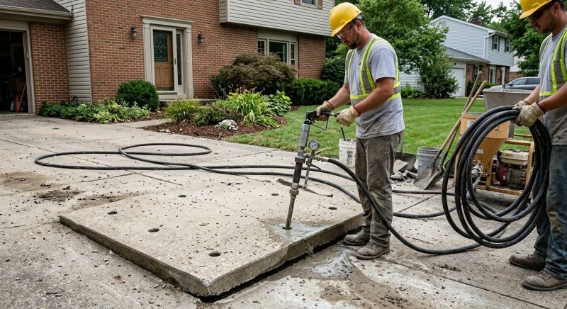 Concrete Poly Jacking in Des Moines, IA
