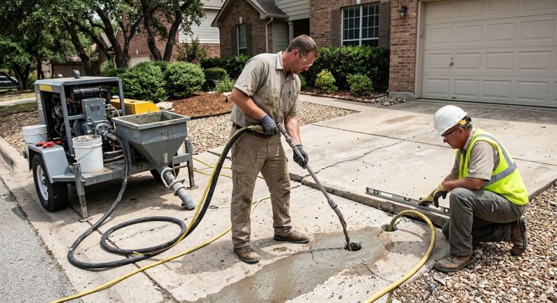 Concrete Slab Jacking in West Des Moines, IA