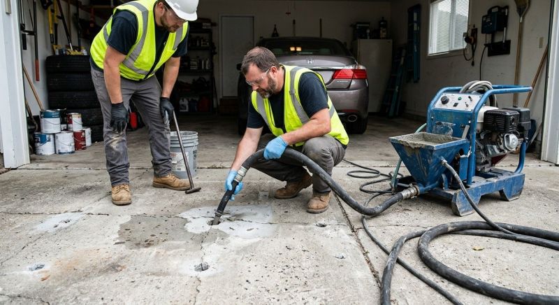 Garage Settling Repair in West Des Moines, IA